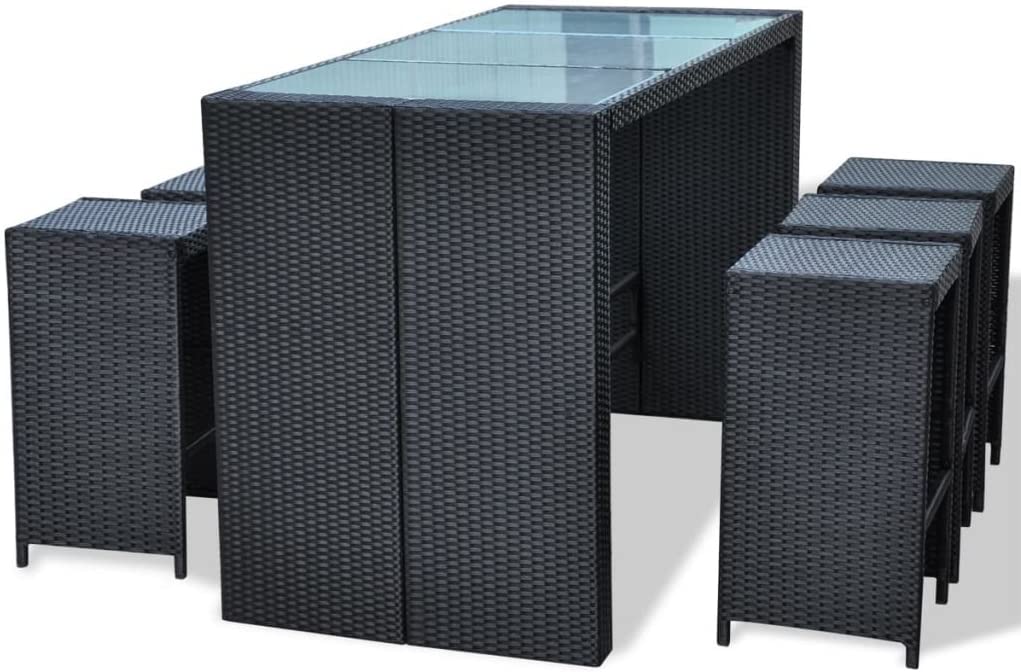 Tidyard : mobilier d'ext&eacute;rieur, table haute et chaises d'une finesse remarquable